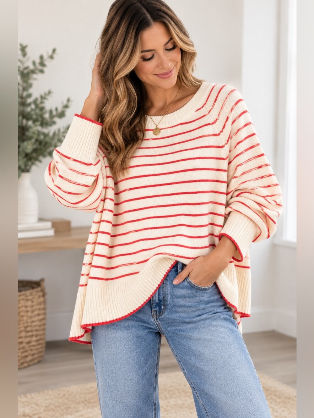 Target A New Day Oversized Striped Sweater Size XXL